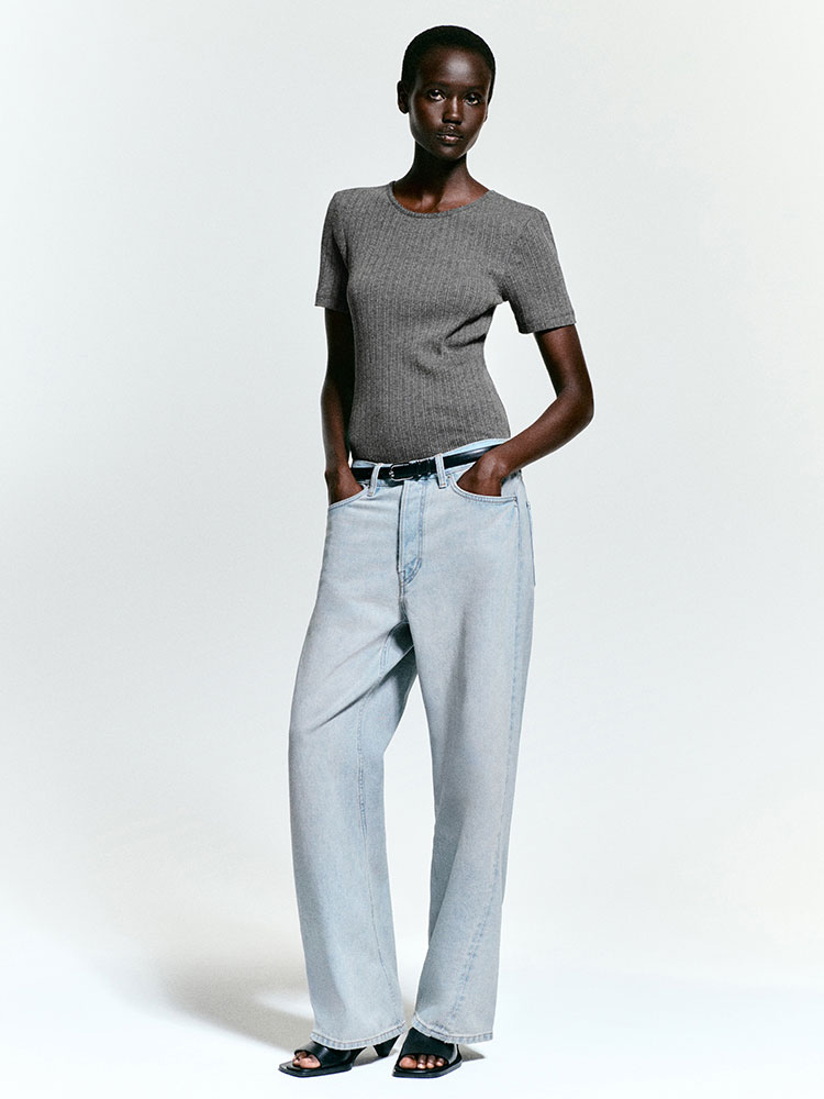 ポイントルニットTシャツ